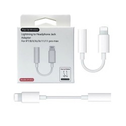 Adaptador de Auriculares Relámpago de 8 Pines a Conector de 3,5 mm JH-002 para iPhone 7/8/X/Xs/Xr/11/11 Pro Max/12/12 Pro/13/13 Pro Max Blanco Adaptador de Auriculares Relámpago de 8 Pines a Conector de 3,5 mm JH-002 para iPhone 7/8/X/Xs/Xr/11/11 Pro Max/12/12 Pro/13/13 Pro Max Blanco